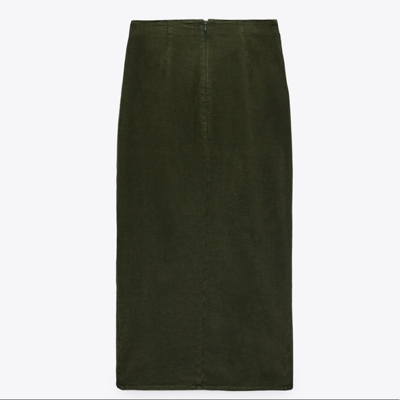 NWT ZARA Blogger’s Fav| Lined Blend Skirt With Ruching - Picture 14 of 16